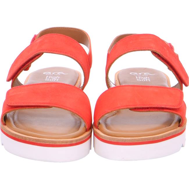 Sandale Ara Genua Coral Rouge Femme | CEV-6607108