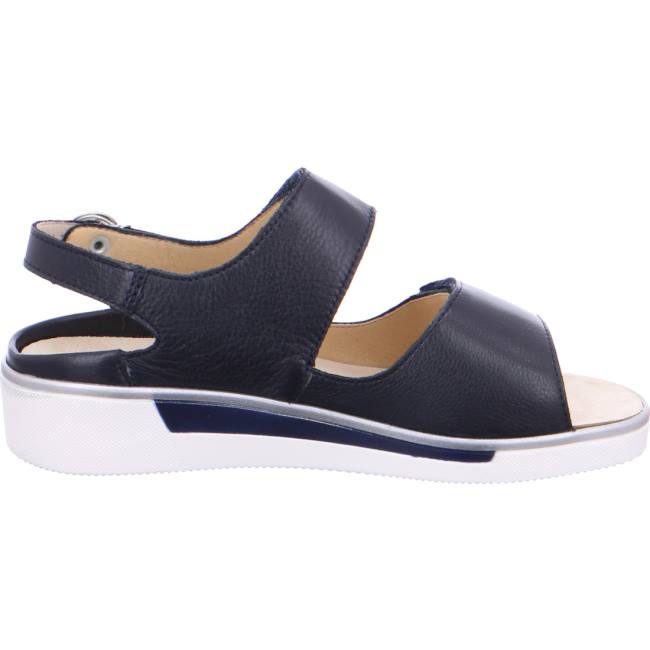 Sandale Ara Courtyard Bleu Femme | CAY-5786115