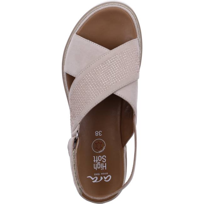 Sandale Ara Dubai Beige Femme | LTR-0403111