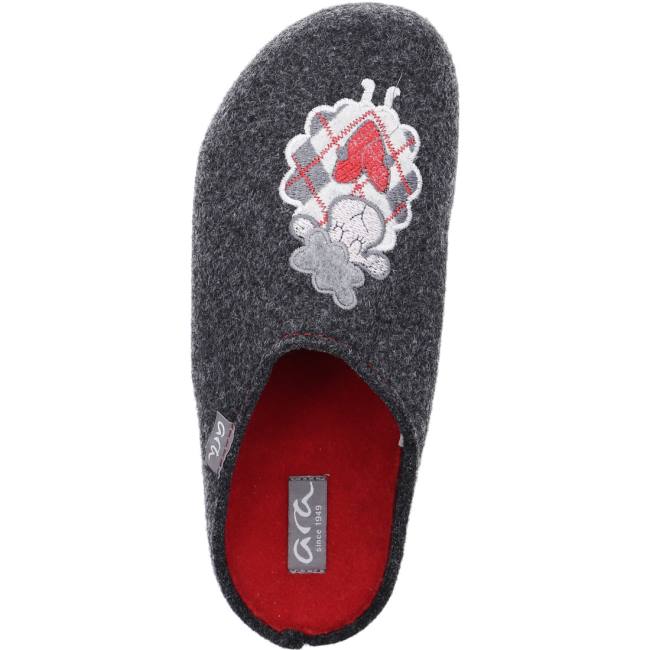 Chausson Ara Cosy Anthracite Grise Femme | NQD-9399683