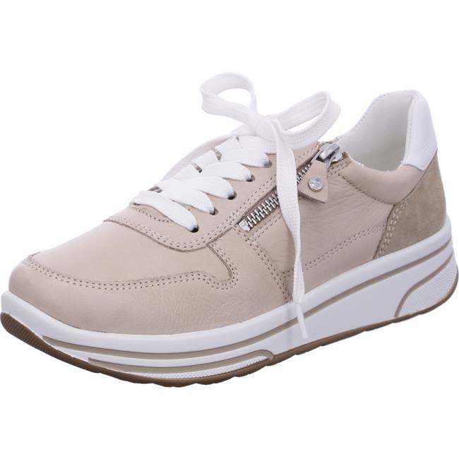 Basket Ara Sapporo Beige Femme | KXU-4092620