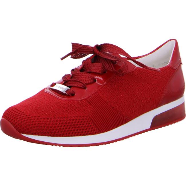 Basket Ara Lissabon Rouge Femme | UIV-6707002