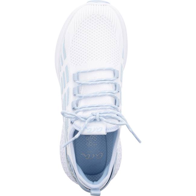 Basket Ara Maya Aqua Blanche Femme | JZQ-1333687