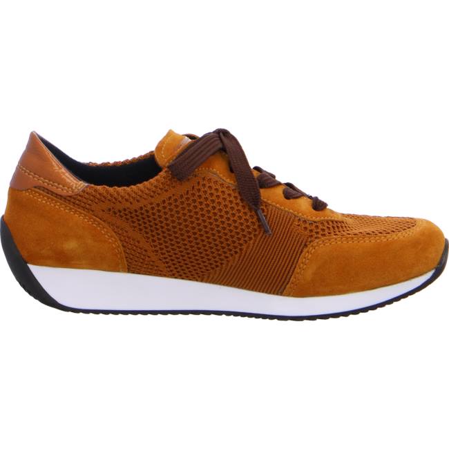 Basket Ara Lissabon Jaune Femme | LNO-0686991