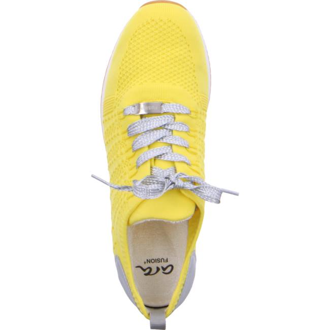 Basket Ara Lissabon Jaune Femme | IRP-0316385