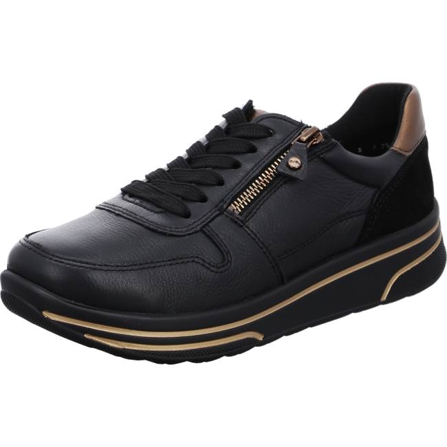 Basket Ara Lace-ups Sapporo Noir Femme | YVX-7323933