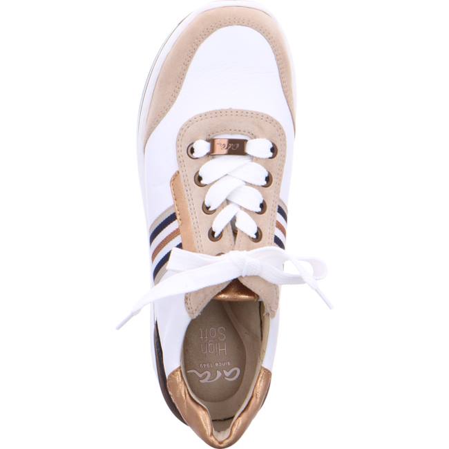 Basket Ara Lace-ups Sapporo Blanche Femme | DMS-1049882