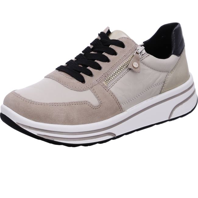 Basket Ara Lace-ups Sapporo Beige Femme | IHD-7690014