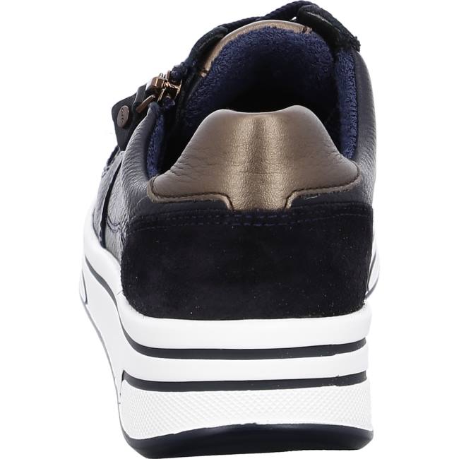 Basket Ara Lace-ups Sapporo Bleu Femme | RJP-9536291