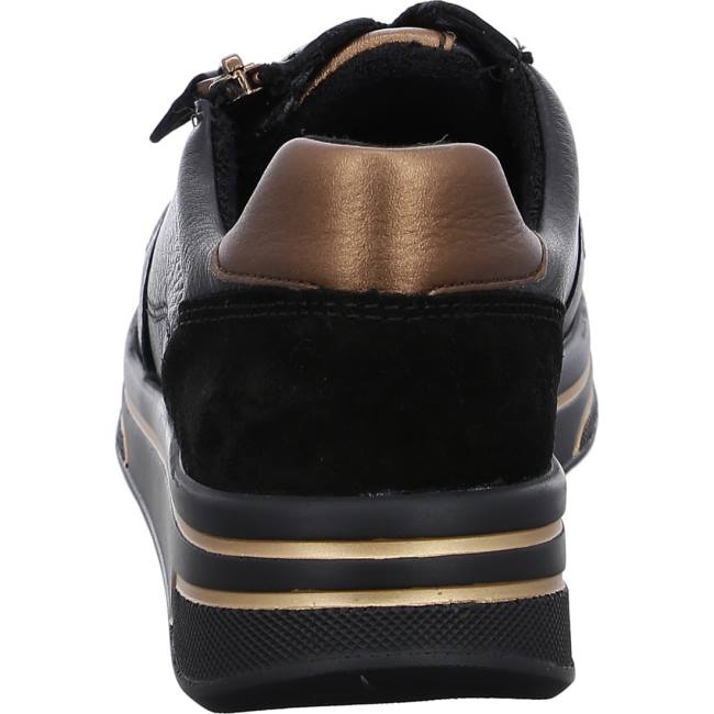 Basket Ara Lace-ups Sapporo Noir Femme | YVX-7323933