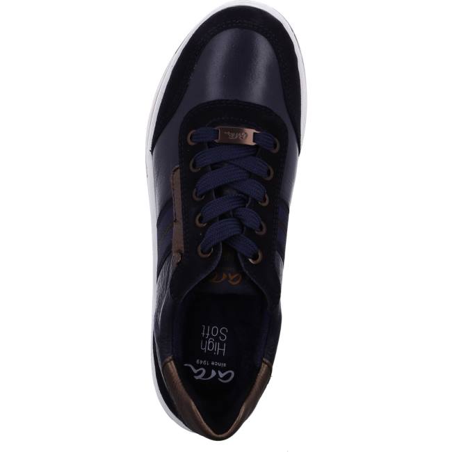 Basket Ara Lace-ups Sapporo Bleu Femme | EBN-4948333