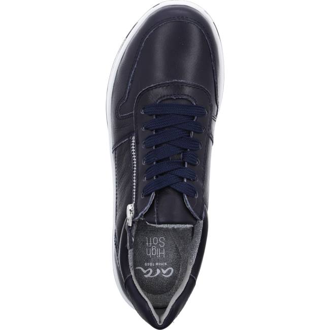 Basket Ara Lace-ups Sapporo Bleu Femme | NWZ-6416671