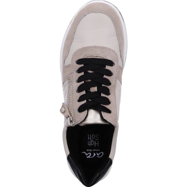 Basket Ara Lace-ups Sapporo Beige Femme | IHD-7690014