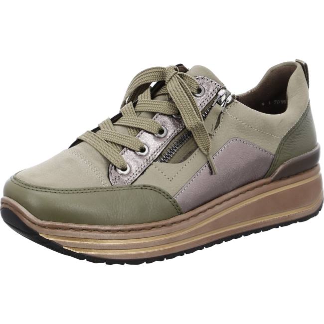 Basket Ara Lace-ups Sapporo Vert Femme | CWS-6058767