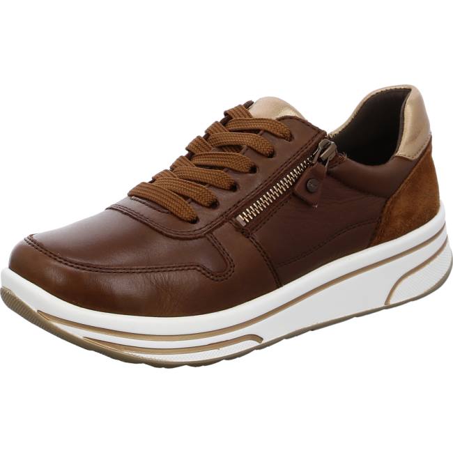 Basket Ara Lace-ups Sapporo Marron Femme | SPQ-1288866