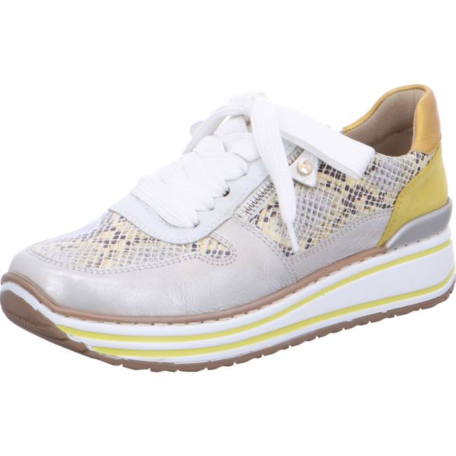 Basket Ara Lace-ups Sapporo Blanche Grise Femme | XLD-7828729