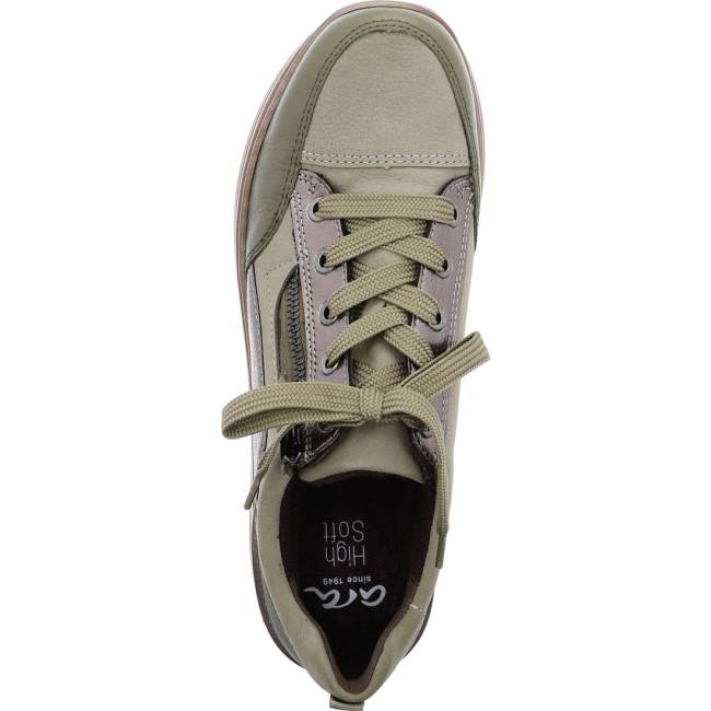 Basket Ara Lace-ups Sapporo Vert Femme | CWS-6058767