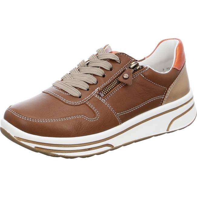 Basket Ara Lace-ups Sapporo Marron Femme | JRB-2848822