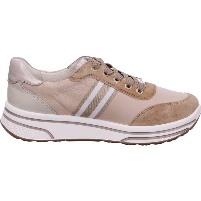 Basket Ara Lace-ups Sapporo Beige Femme | THT-3112060