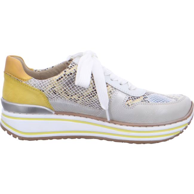 Basket Ara Lace-ups Sapporo Blanche Grise Femme | XLD-7828729