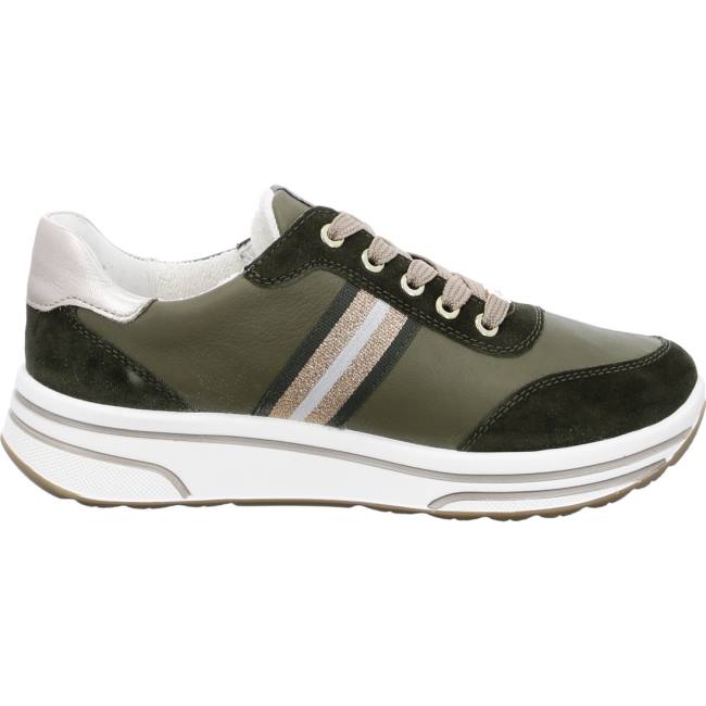 Basket Ara Lace-ups Sapporo Vert Femme | BJC-3773152