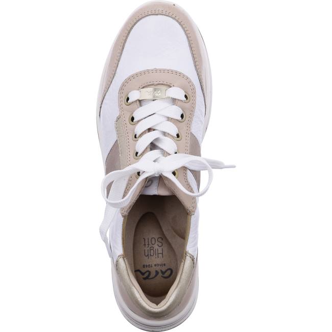 Basket Ara Lace-ups Sapporo Blanche Femme | WCZ-8493708