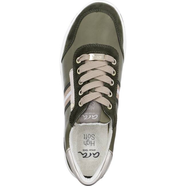 Basket Ara Lace-ups Sapporo Vert Femme | BJC-3773152