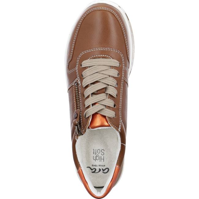 Basket Ara Lace-ups Sapporo Marron Femme | JRB-2848822