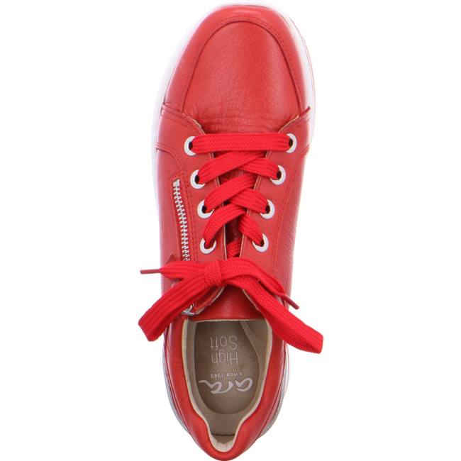 Basket Ara Lace-ups Sapporo Rouge Femme | IGQ-4257847