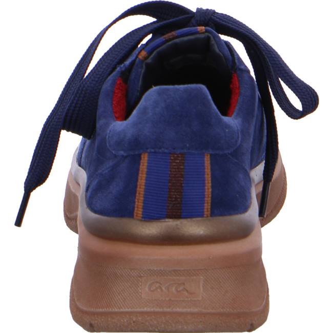 Basket Ara Lace-ups Roma Bleu Femme | TUO-0887415