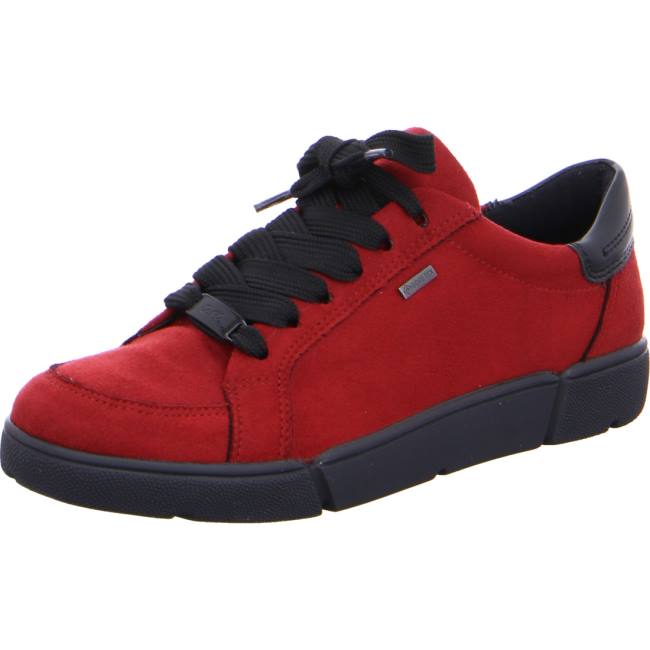 Basket Ara Lace-ups Rom Rouge Femme | NPA-0299363