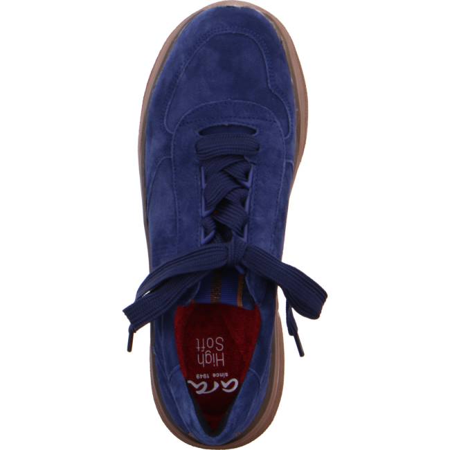 Basket Ara Lace-ups Roma Bleu Femme | TUO-0887415