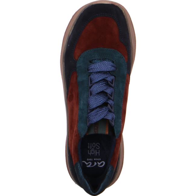 Basket Ara Lace-ups Roma Bleu Femme | GPI-0493519