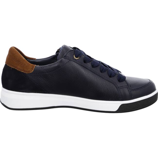 Basket Ara Lace-ups Rom Bleu Femme | PJE-7076692