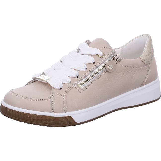 Basket Ara Lace-ups Rom Nude Beige Femme | SUF-2310776