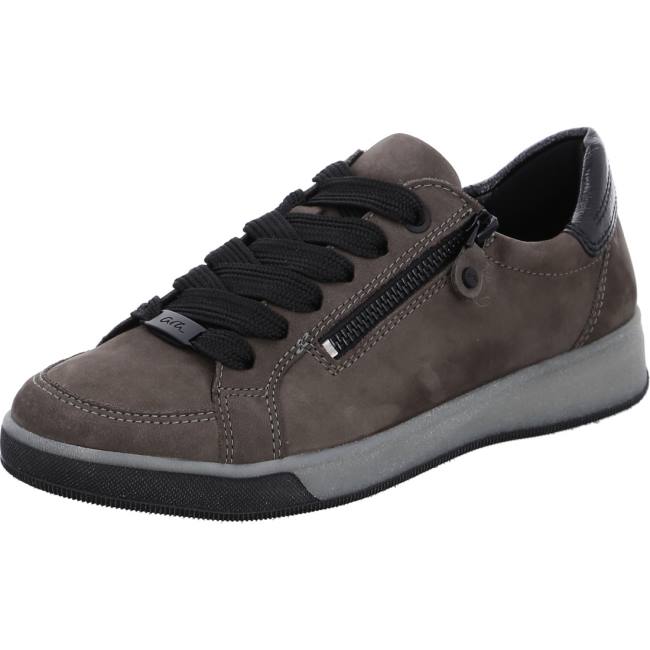 Basket Ara Lace-ups Rom Street Grise Femme | EHU-3890504