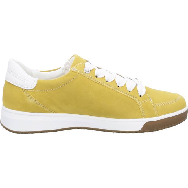 Basket Ara Lace-ups Rom Sole Jaune Femme | NET-7522727