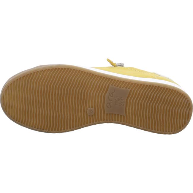 Basket Ara Lace-ups Rom Sole Jaune Femme | NET-7522727