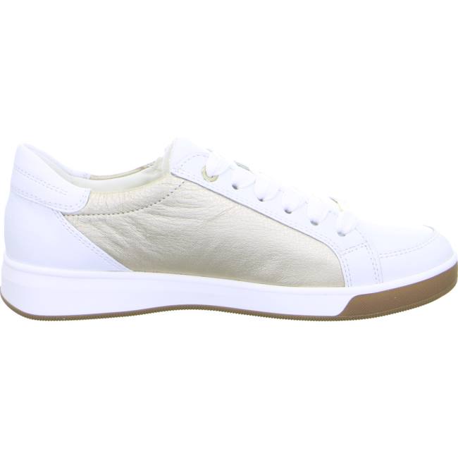 Basket Ara Lace-ups Rom Platinum Blanche Femme | CYX-8172204