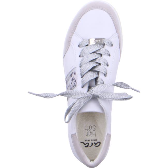 Basket Ara Lace-ups Rom Sasso Blanche Femme | JCH-8894063