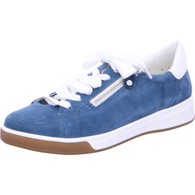 Basket Ara Lace-ups Rom Capri Bleu Femme | AUT-9101835