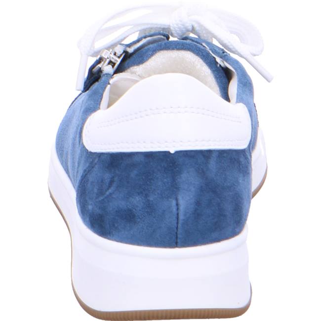 Basket Ara Lace-ups Rom Capri Bleu Femme | AUT-9101835