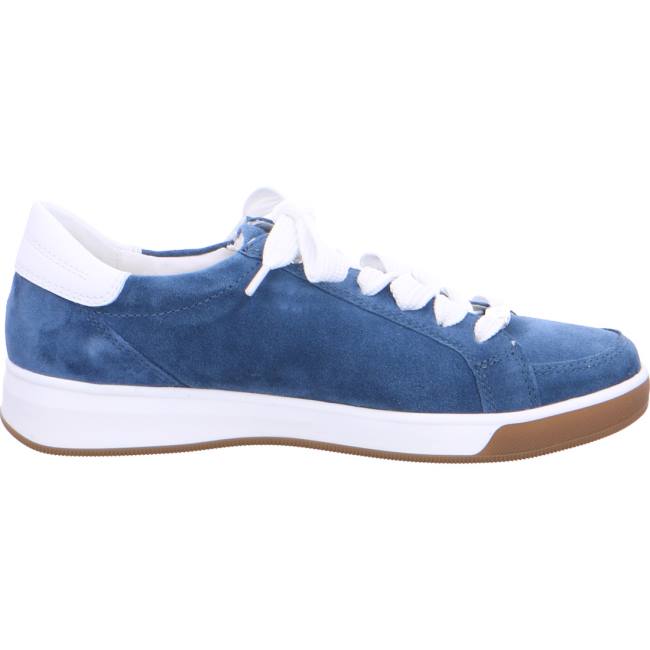 Basket Ara Lace-ups Rom Capri Bleu Femme | AUT-9101835