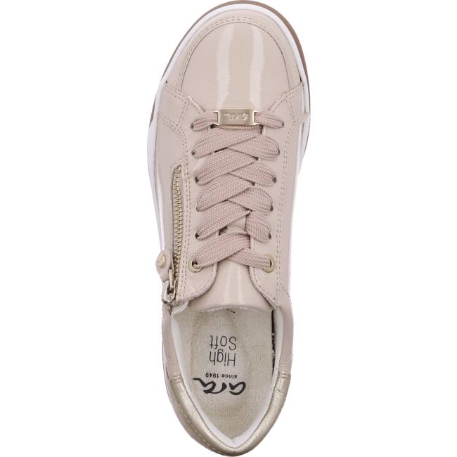 Basket Ara Lace-ups Rom Nude Beige Femme | KKX-4967537