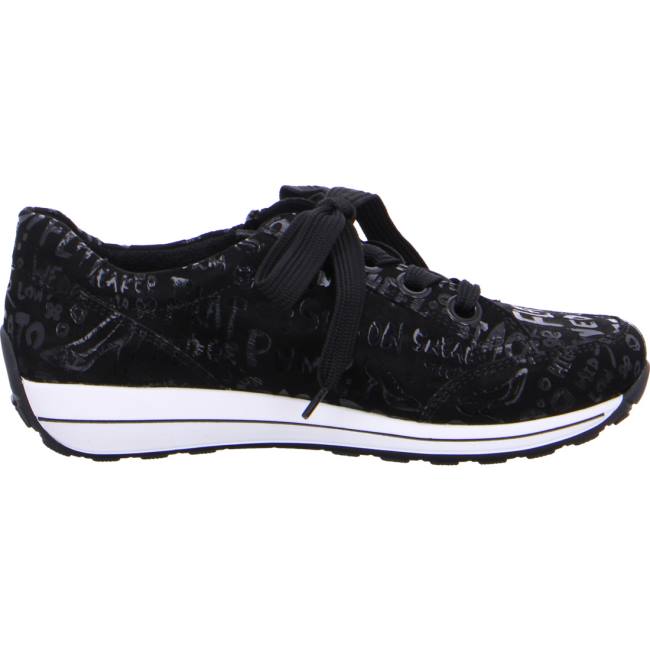 Basket Ara Lace-ups Osaka Noir Femme | OOD-1303708