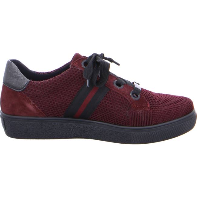 Basket Ara Lace-ups New-york Rouge Femme | RCO-4290695