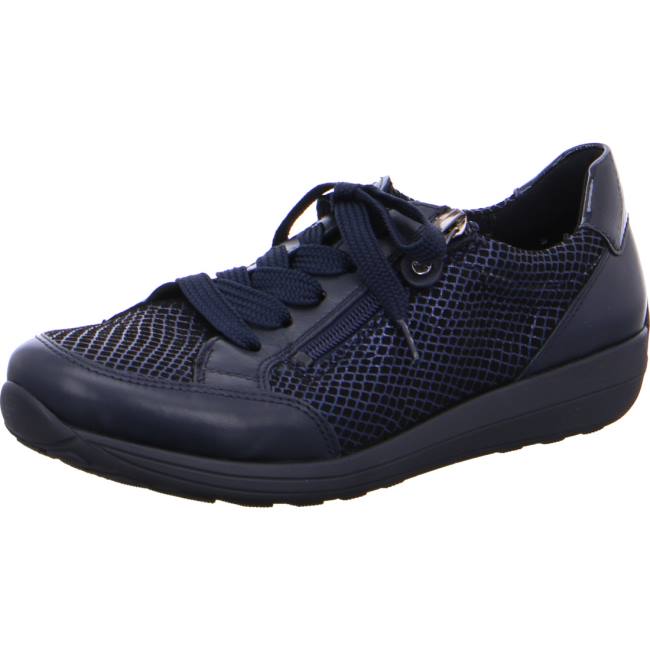 Basket Ara Lace-ups Merano Bleu Femme | IVC-5120881