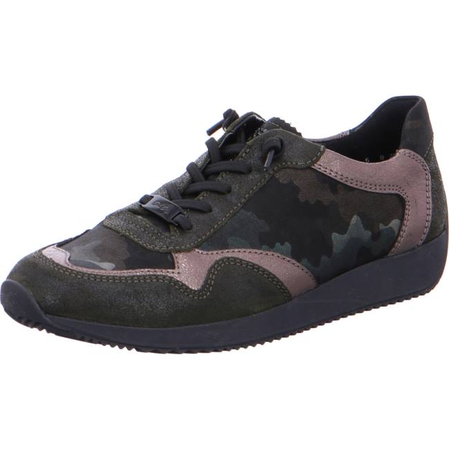 Basket Ara Lace-ups Lissabon Vert Femme | IHL-1568529