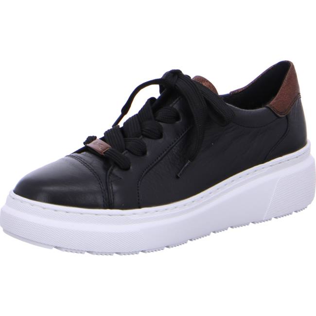 Basket Ara Lace-ups Lausanne Noir Femme | NJA-6186581