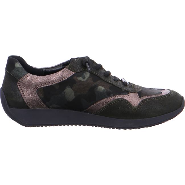 Basket Ara Lace-ups Lissabon Vert Femme | IHL-1568529